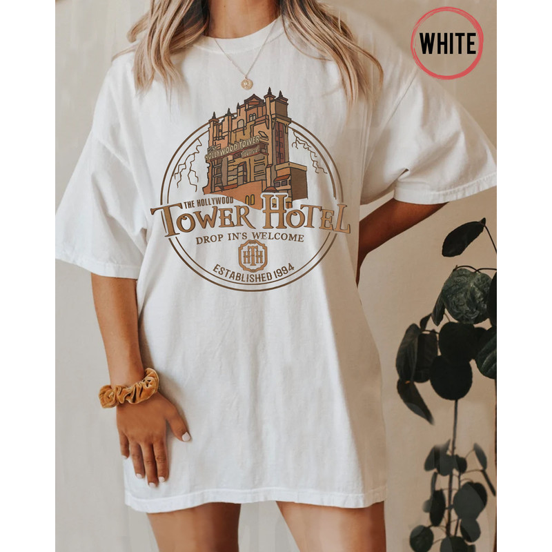 The Hollywood Tower Hotel Comfort Colors Shirt, Tower of Terror Hollywood Shirt, Disney Hollywood Studios, The Twilight Zone Tower of Terror - 4.jpg