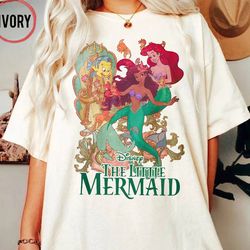 vintage little mermaid comfort colors shirt, little mermaid ariel shirt