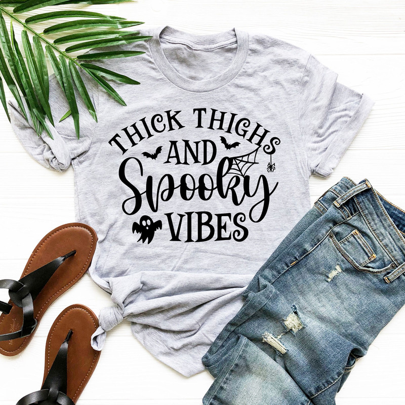 Funny Halloween Sweatshirt, Spooky Vibes Halloween Sweatshirt, Funny Halloween T Shirt - 2.jpg