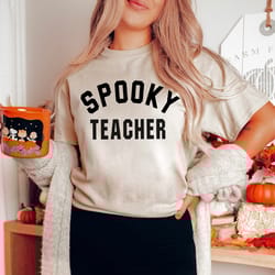 halloween shirt teacher gift, vintage halloween sweatshirt, spooky teacher