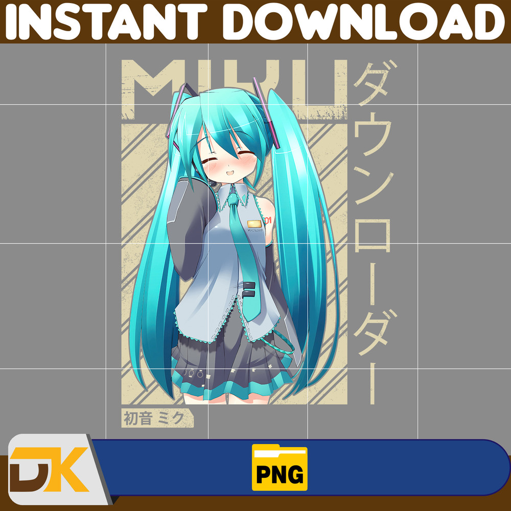 Miku Hatsune Png, Anime Png, Japanese Png, Anime Silhouette Png, Anime Character, Anime Vector Files (1).jpg