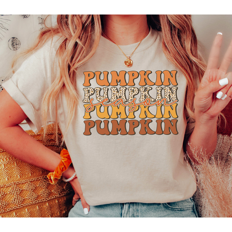 Pumpkin Shirt - Fall Sweatshirt for Women, Retro Thanksgiving Crewneck, Vintage Pumpkin Patch Shirt - 2.jpg