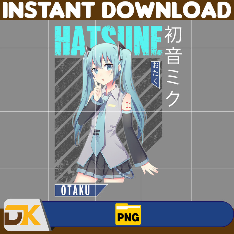 Miku Hatsune Png, Anime Png, Japanese Png, Anime Silhouette Png, Anime Character, Anime Vector Files (7).jpg