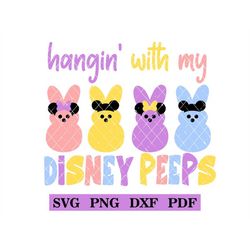 hangin' with my peeps, easter diy tshirt design, svg-png-pdf-dxf