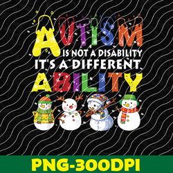 autism is not a disability it's a different ability png, digital download