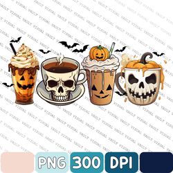 Skeleton Coffee Cups Png, Sublimation Design Download, Rip Coffee Cups Png, Skull Coffee Cup Png, Scary Coffee Cup Png