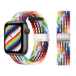 Strap For Apple watch Ultra band 49mm 44mm 45mm 40mm 42mm 41mm Elastic Braided solo loop bracelet correa Series 8 7 6 5
