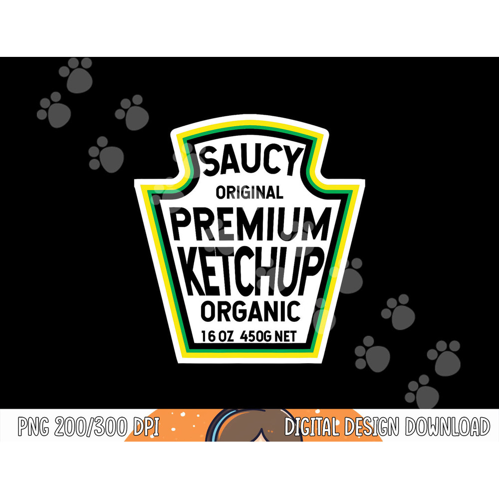 Ketchup Easy Halloween Costume Matching Group Couples png, sublimation copy.jpg