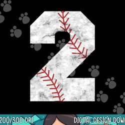 kids 2nd birthday baseball big number two 2 year old boy girl png,sublimation