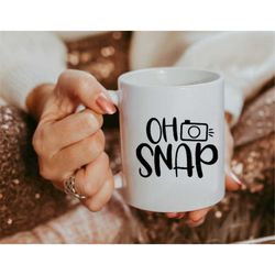 Oh snap mug, Photographer Mug, Oh Snap, Photographer Gift, Camera Mug, Camera Gift, Photography Gift, Oh Snap coffee mug