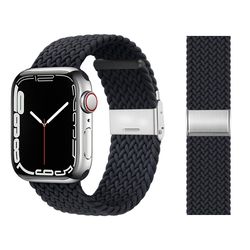 Braided Solo Loop For Apple Watch Ultra 49mm 8 7 45mm 41mm Adjusting Nylon Bracelet Band 6 5 4 3 SE 44mm 40mm 42mm Strap