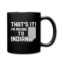 indiana mug, indiana gift, indiana coffee mug, state mug, long distance mug, moving away gift, moving away mug, moving g