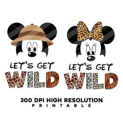Lets get Wild Animal Safari Bear ears with Safari hat SVG, Mickeyy svg, Minniee Svg, Safari Mickeyy SVG, Magic World svg