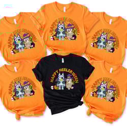bluey halloween shirt, happy heelerween shirt, bluey trick or treat