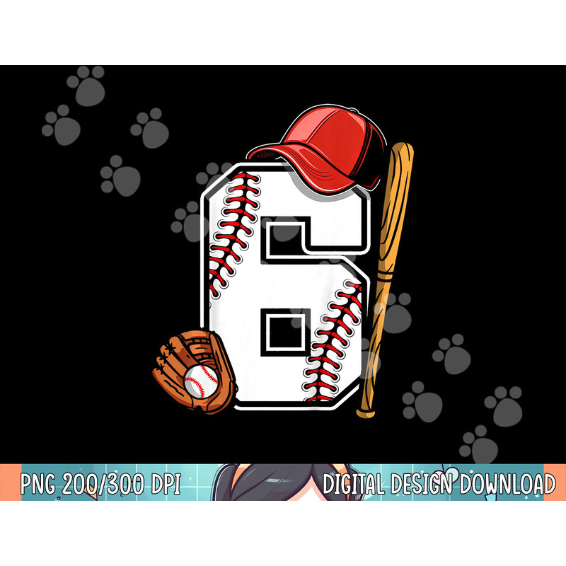 kids 6th birthday baseball boys kids six 6 years old .jpg