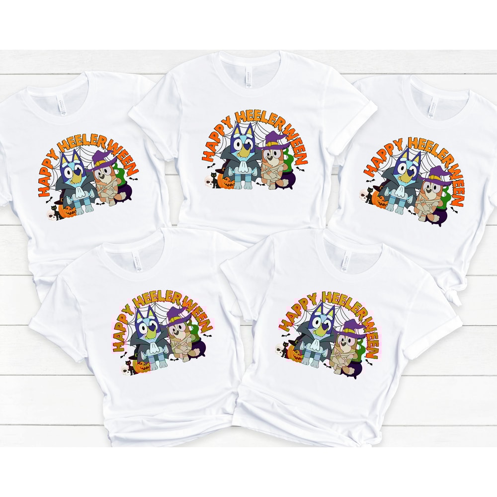 Bluey Halloween Shirt, Happy Heelerween Shirt, Bluey Trick Or Treat Shirt, Halloween Tshirt, Bluey Tee, Bluey Kids Shirt - 2.jpg