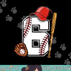 kids 6th birthday baseball  boys kids six 6 years old   copy