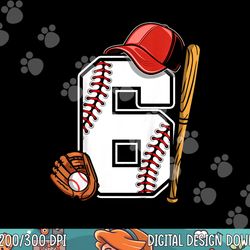 kids 6th birthday baseball boys kids six 6 years old copy