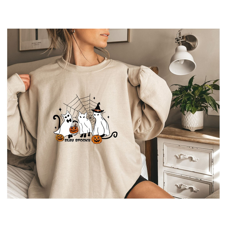Cat Stay SpookySweatshirt, Black Cat Shirt, Fall Sweatshirt, Halloween Cat Shirt, Halloween Sweater,HalloweenCrewneck,CatLover Shirt,FallPng - 1.jpg