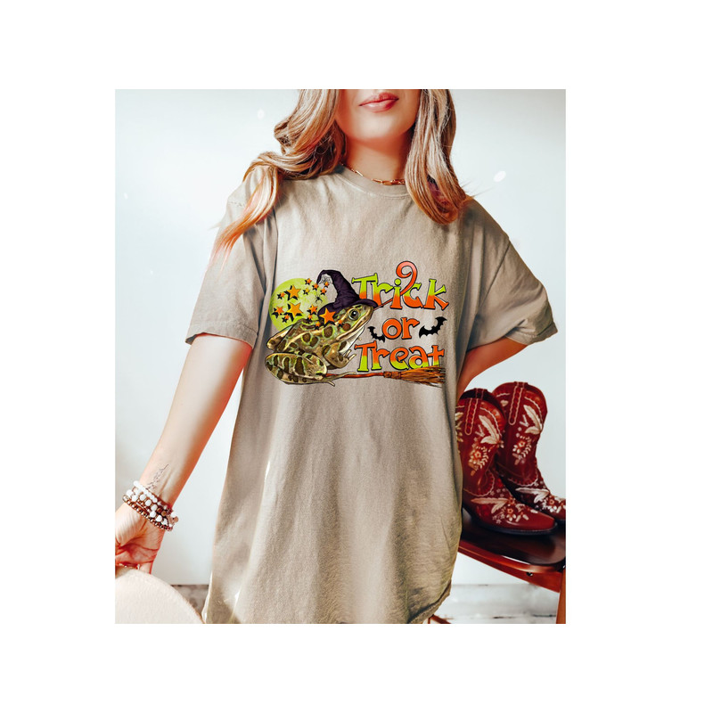 Comfort Colors Frog Trick Or Treat Shirt, Happy Halloween,Halloween Witches,SandersonSisters, HocusPocus Shirt,FunnyHalloween Tee,GiftForHer - 7.jpg