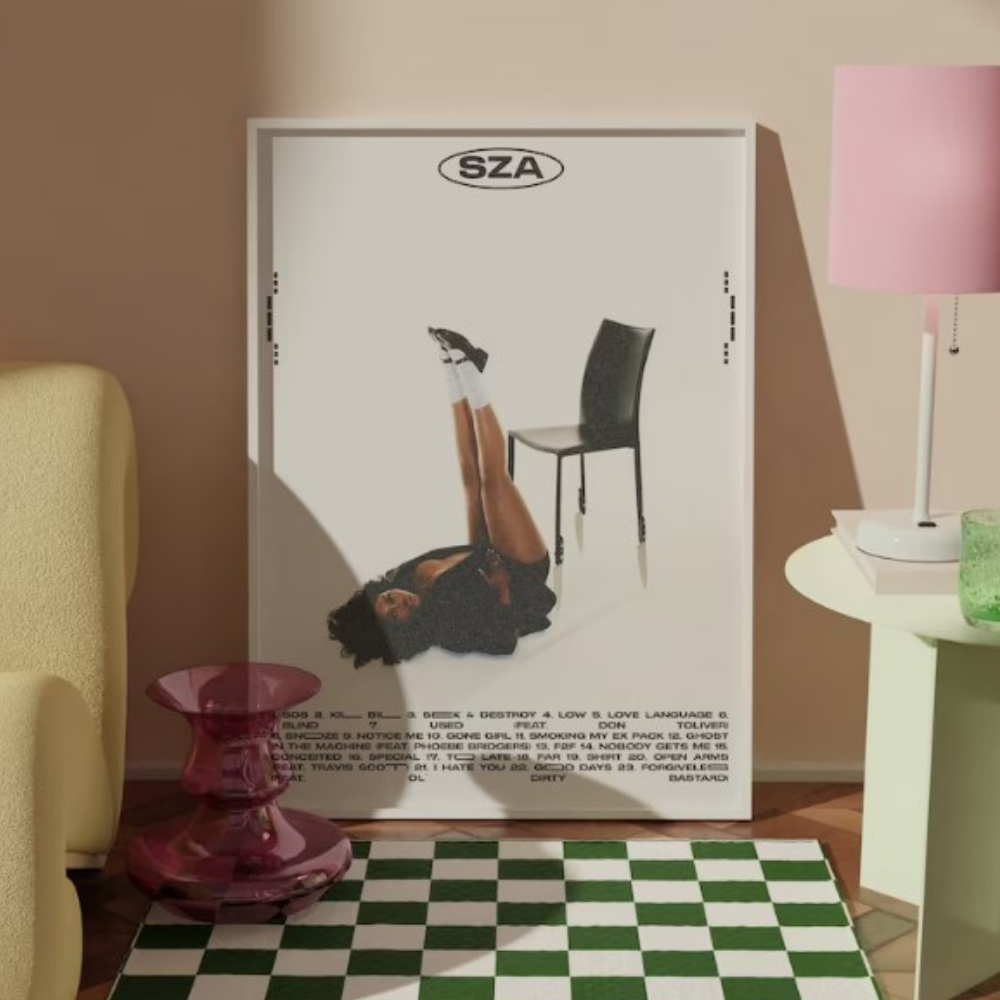 Sza Poster, SOS Poster, Sza Track List Poster, Sza Merch.png