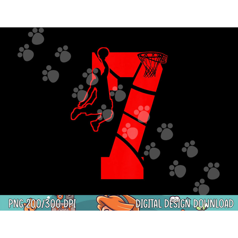 Kids 7 Year Old 7th Basketball Birthday PartyTheme For Boys Girls png, sublimation copy.jpg