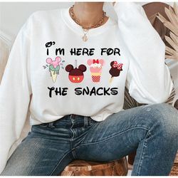 i'm here for the snacks svg, mickey mouse ears svg, vacation svg, snacks svg instant download