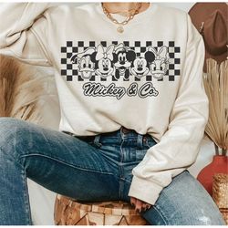 checkered mickey & co svg, family vacation svg, family trip png, vacay mode svg, magic kingdom png, mouse svg, digital f