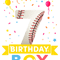 Kids 7 Year Old Baseball 7th Birthday Boy png, sublimation.png