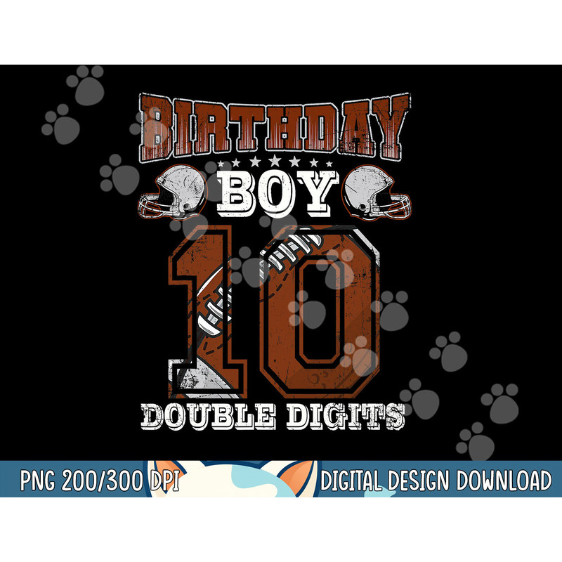 Kids 10 Yeas Old Gifts 10th Birthday Boys Football Player png, sublimation copy.jpg