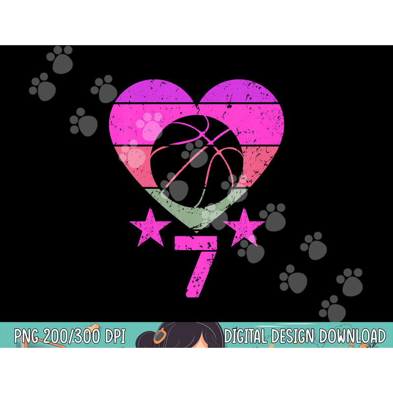 Kids Basketball Birthday 7 Year Old Boy Girl Seventh 7th Birthday png, sublimation copy.jpg
