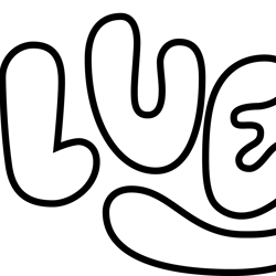 bluey logo outline svg, bluey svg, cartoon svg, dog clipart, bluey heeler svg, bluey birthday svg, instant download