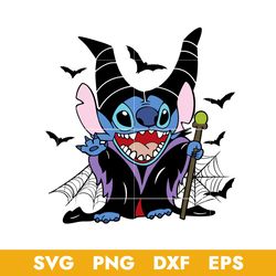 Stitch Maleficent Svg, Maleficent Svg, Stitch Halloween Svg, Png Dxf Eps Digital File