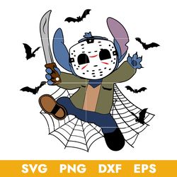 Stitch Jason Voorhees Svg, Jason Voorhees Svg, Stitch Halloween Svg, Png Dxf Eps Digital File