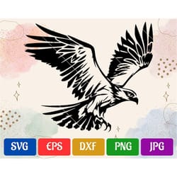 osprey | svg - eps - dxf - png - jpg | high-quality vector | cricut explore | silhouette cameo
