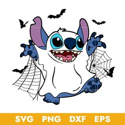 Stitch Ghost Svg, Ghost Svg, Stitch Halloween Svg, Png Dxf Eps Digital File