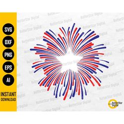 firework star svg | cute 4th of july svg | fourth of july svg | red white and blue | cricut silhouette clipart vector di