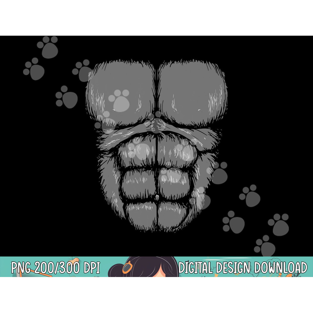 Kids Halloween Gorilla Monkey Costume Money png, sublimation copy.jpg