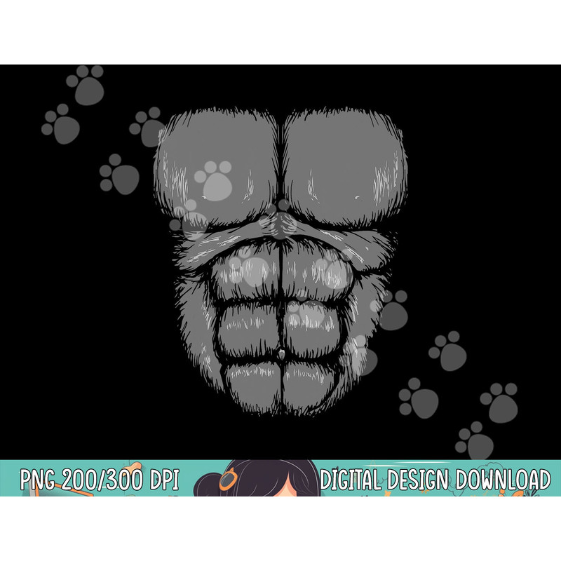 Kids Halloween Gorilla Monkey Costume Money png, sublimation copy.jpg