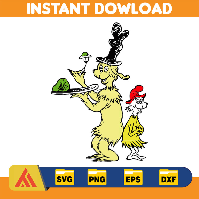 Dr.Suess Svg, Dxf, Png, Dr.Suess book Png, Dr. Suess Png, Sublimation, Cat in the Hat cricut, Instant Download (12).jpg