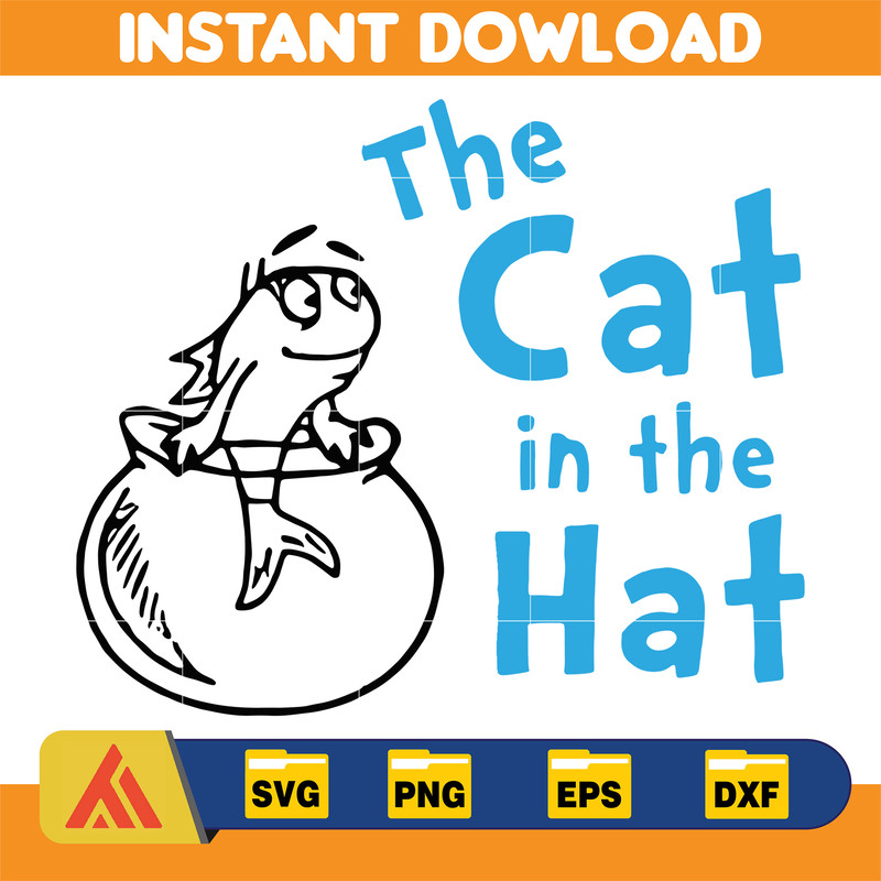 Dr.Suess Svg, Dxf, Png, Dr.Suess book Png, Dr. Suess Png, Sublimation, Cat in the Hat cricut, Instant Download (4).jpg