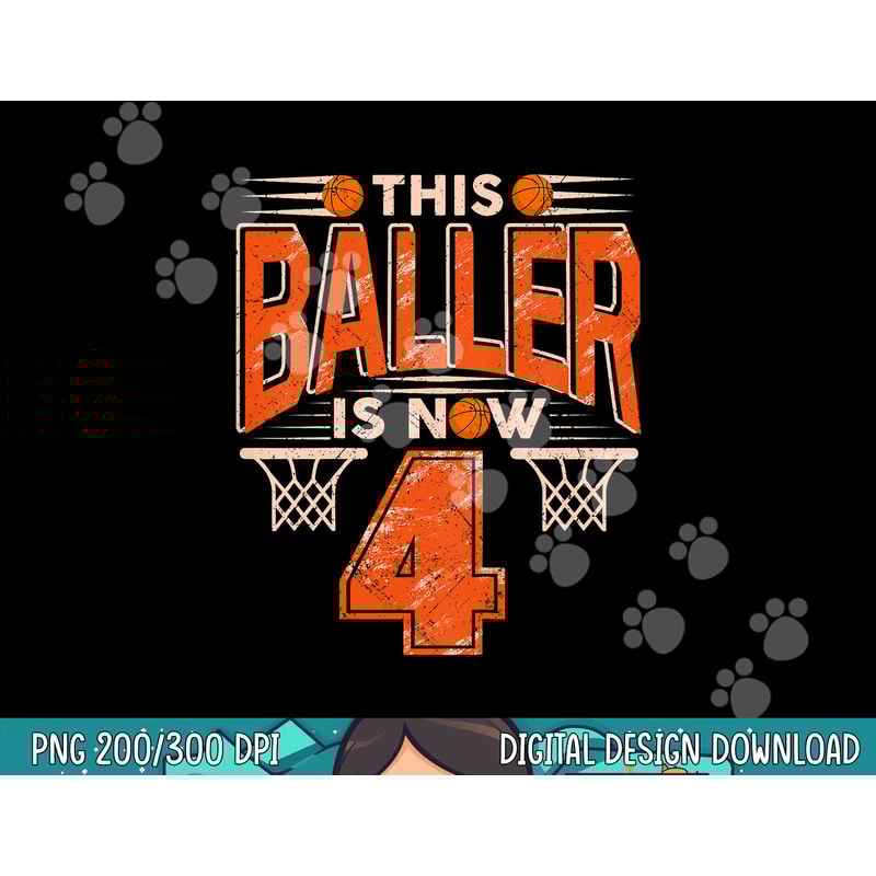 Kids This Baller is Now 4 yo Boys Girls Basketball 4th Bday png, sublimation copy.jpg
