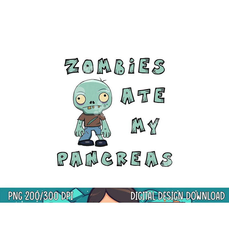Kids Type 1 Diabetes Halloween Shirt - Zombies Ate Pancreas png, sublimation copy.jpg