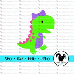 girl t-rex cut file, dinosaur svg, dino clipart, dino birthday party, jurassic park theme print and cut, trex dino stenc