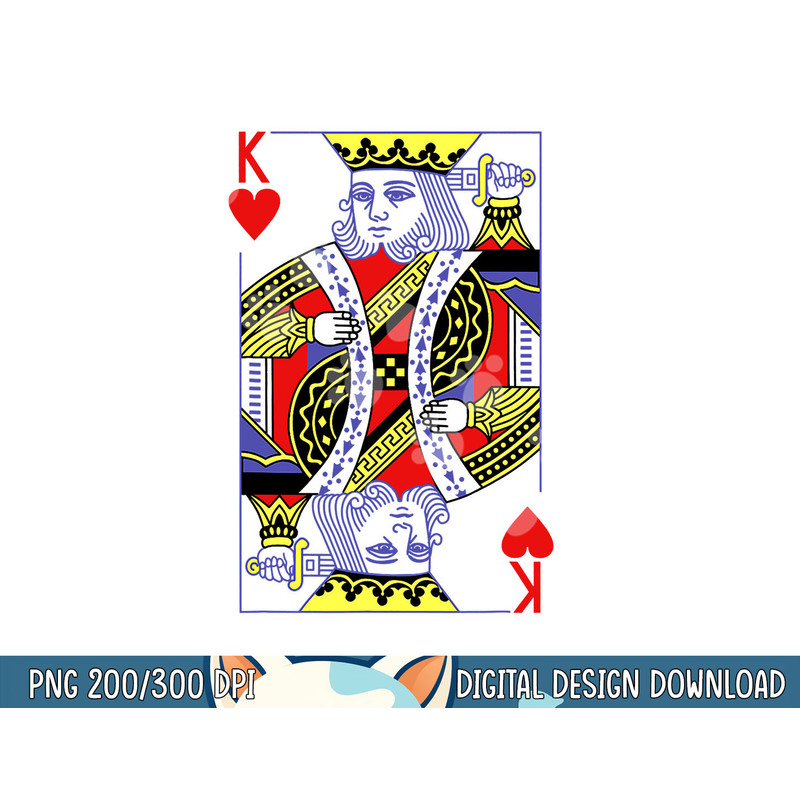 King Of Hearts Royal Flush Costume Halloween Playing Cards png, sublimation copy.jpg
