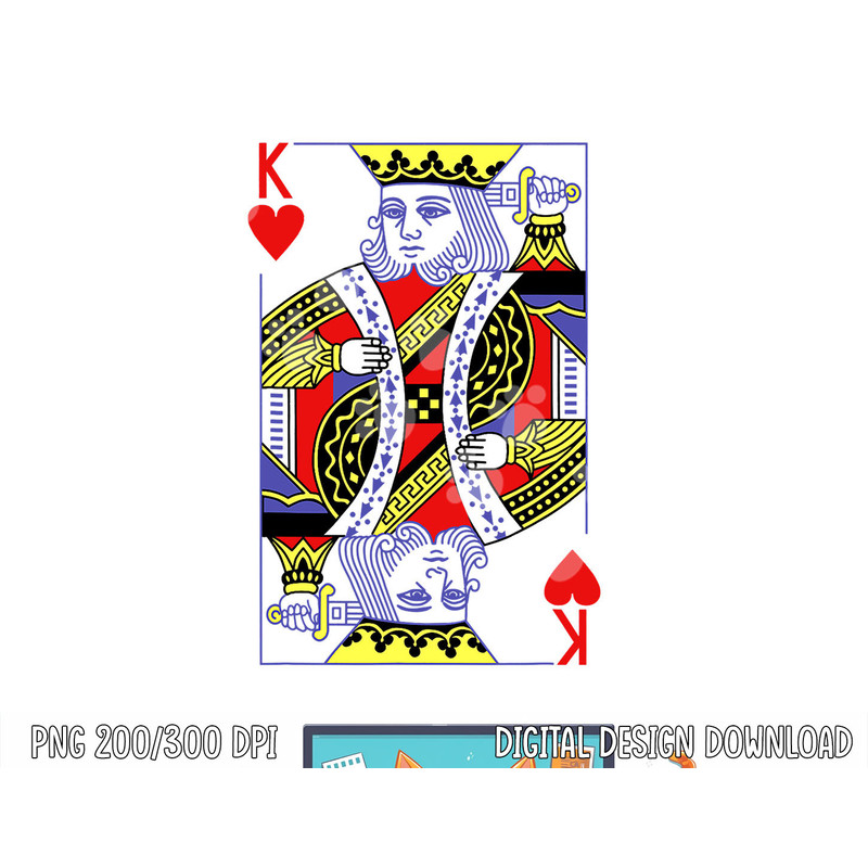 King Of Hearts Royal Flush Costume Halloween Playing Cards png, sublimation copy.jpg