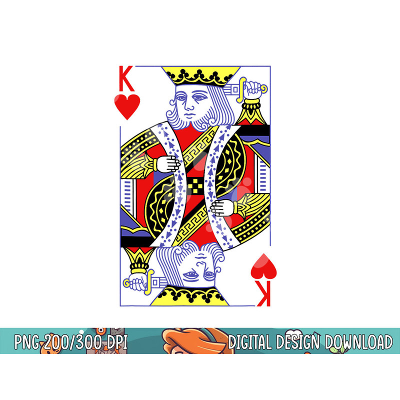 King Of Hearts Royal Flush Costume Halloween Playing Cards png, sublimation copy.jpg