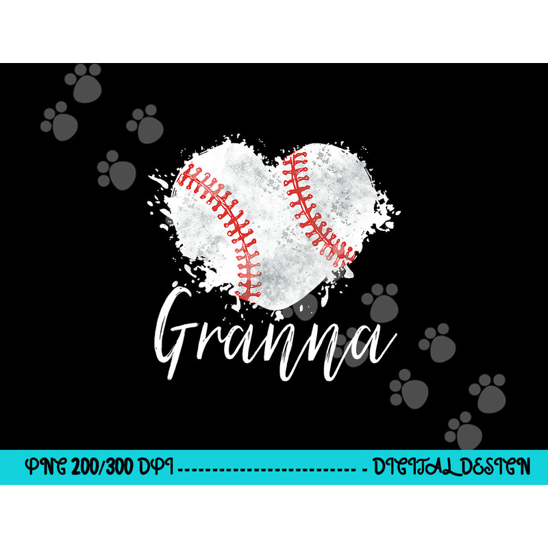 Baseball Granna png, sublimation Baseball Love Heart copy.jpg