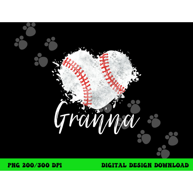 Baseball Granna png, sublimation Baseball Love Heart copy.jpg
