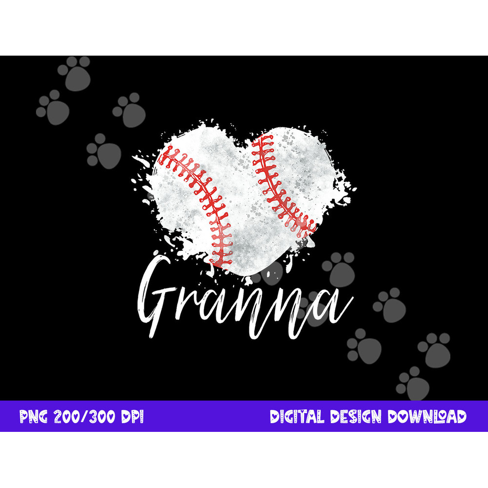 Baseball Granna png, sublimation Baseball Love Heart copy.jpg